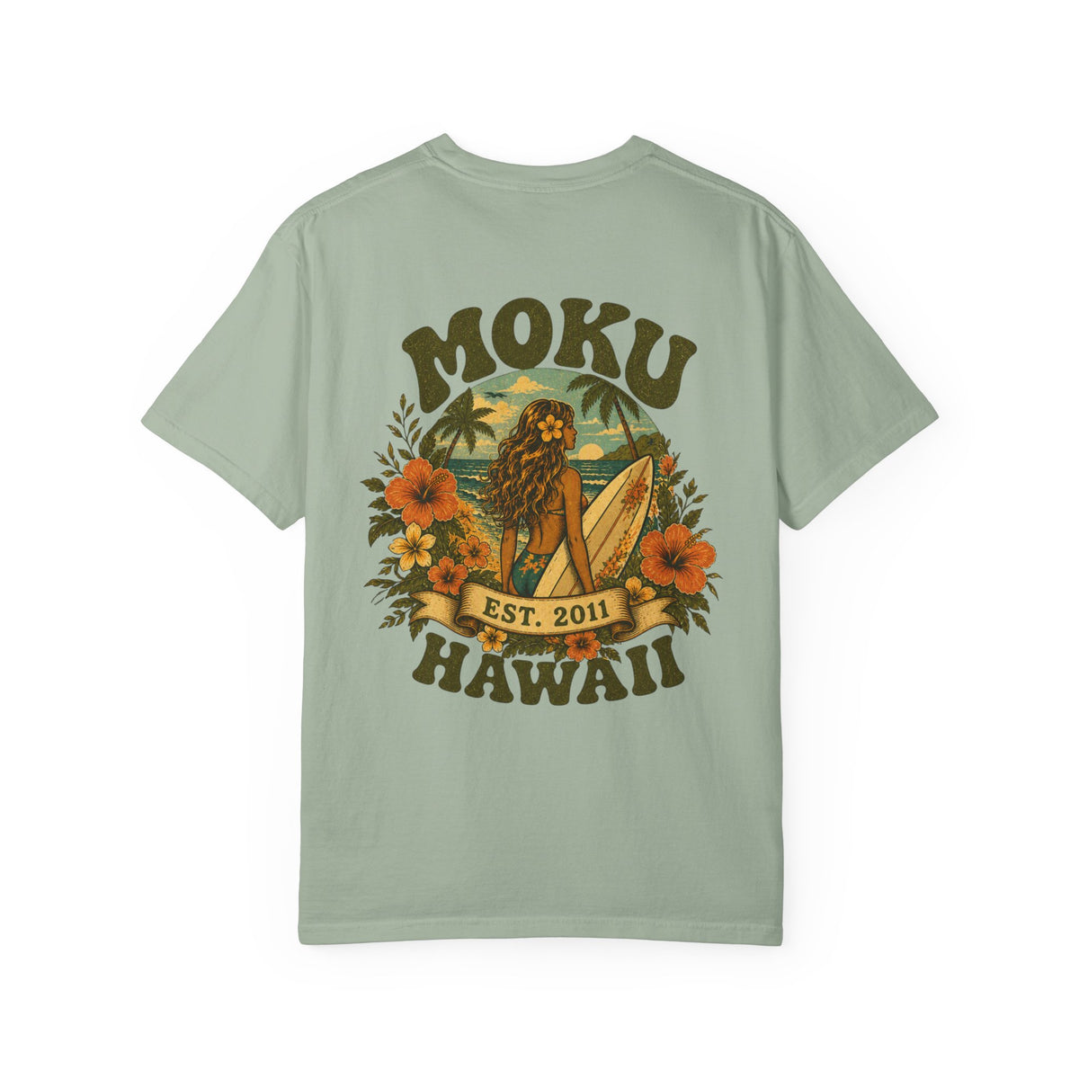Moku Hawaii' Vintage Surfer girl Tee