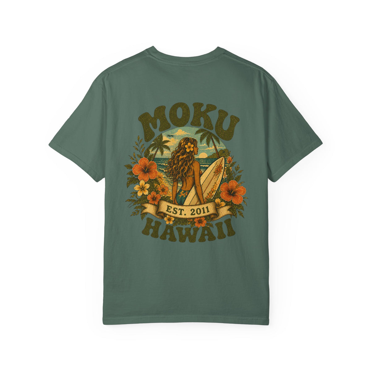 Moku Hawaii' Vintage Surfer girl Tee