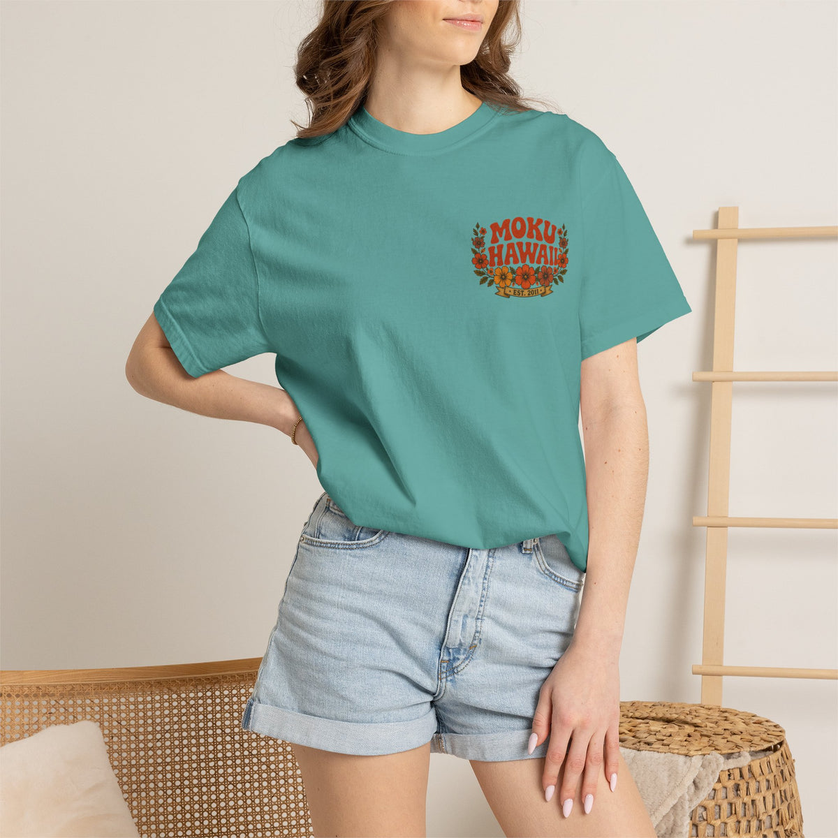 MOKU Hawaii's Vintage Sun & Moon T-Shirt
