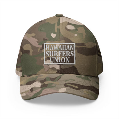 Embroidered Hawaiian Surfers Union "Flex fit" Cap
