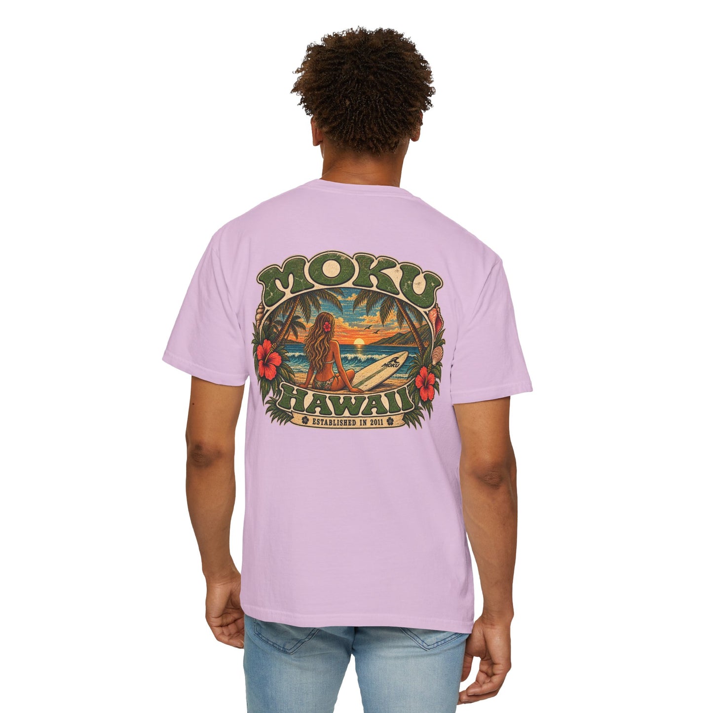Vintage MOKU Hawaii Surf Girl T-Shirt