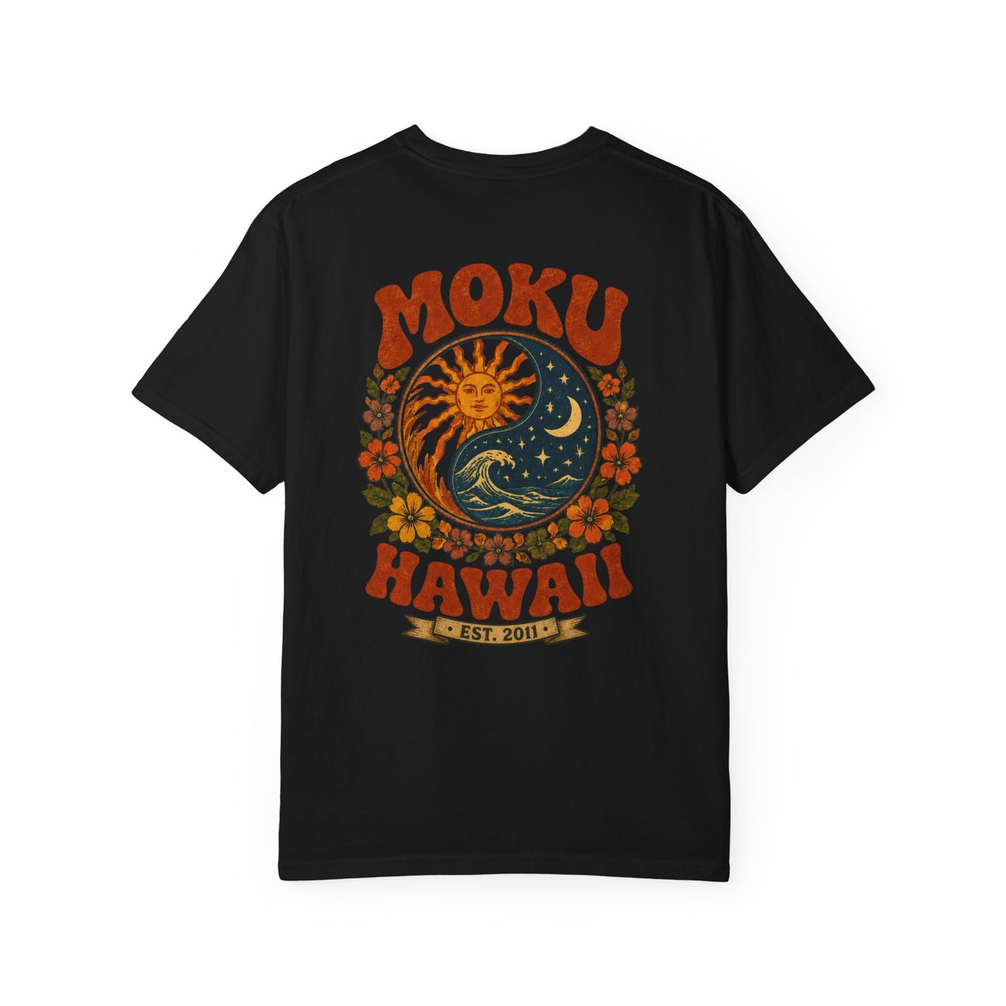 MOKU Hawaii's Vintage Sun & Moon T-Shirt
