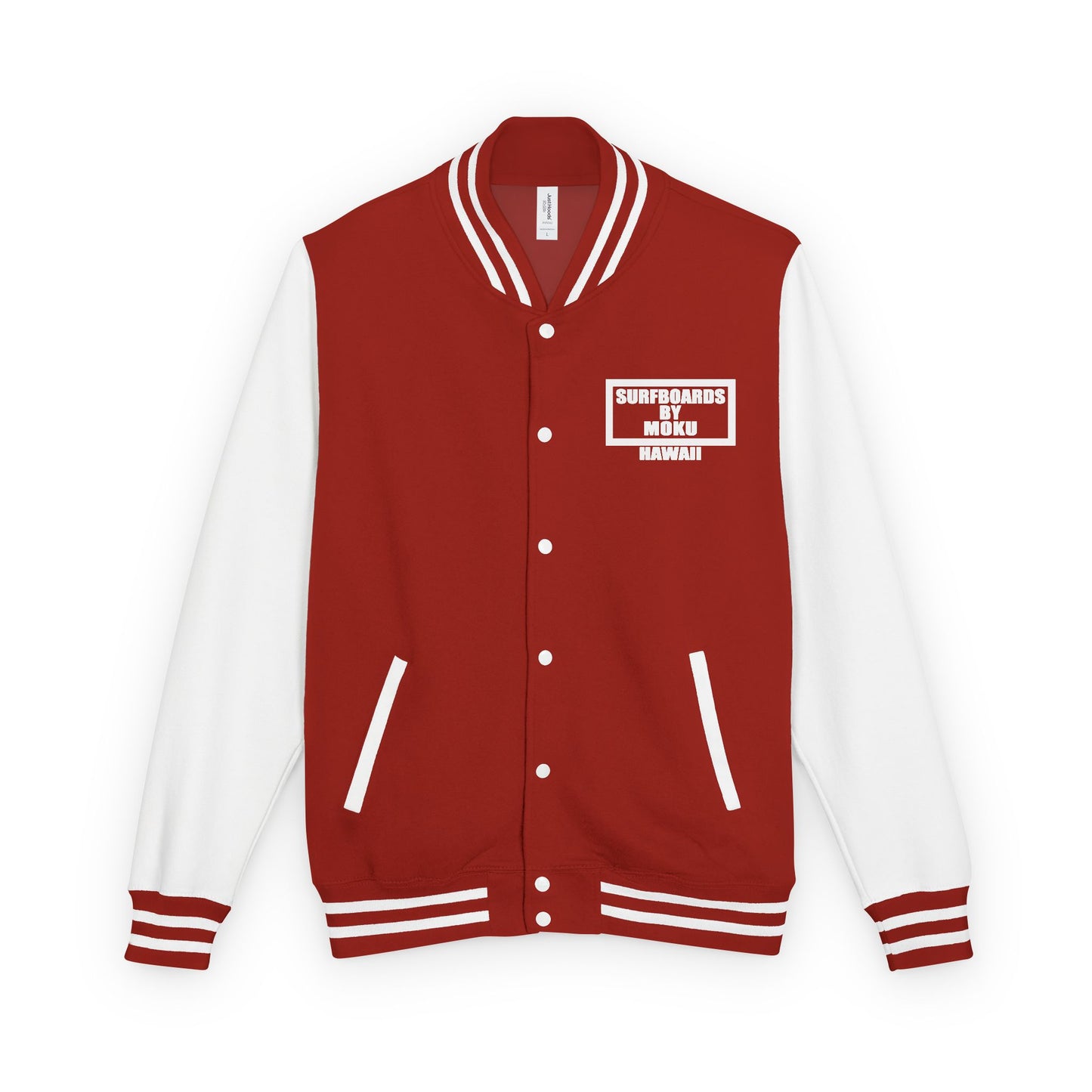 Surfboards By MOKU Retro Surfers Letterman Jacket