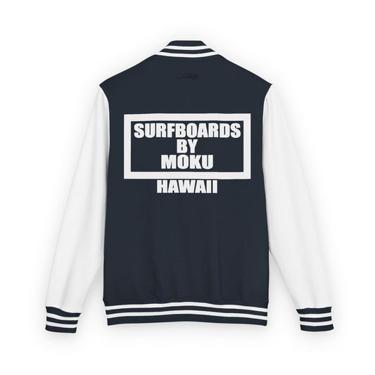 Surfboards By MOKU Retro Surfers Letterman Jacket
