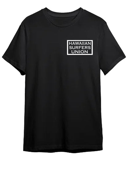 Hawaiian Surfers Union short Sleeve Shirt is a code of arms for surfing elite