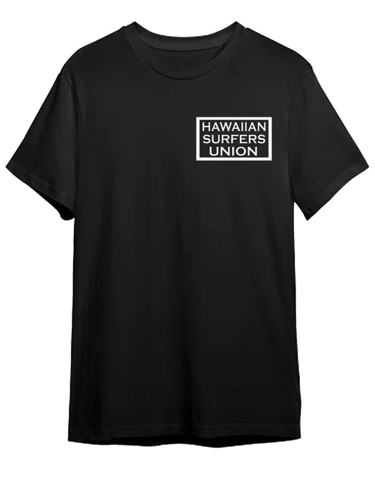 Hawaiian Surfers Union short Sleeve Shirt is a code of arms for surfing elite