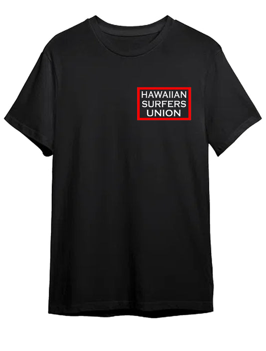 Hawaiian Surfers Union short Sleeve Shirt is a code of arms for surfing elite