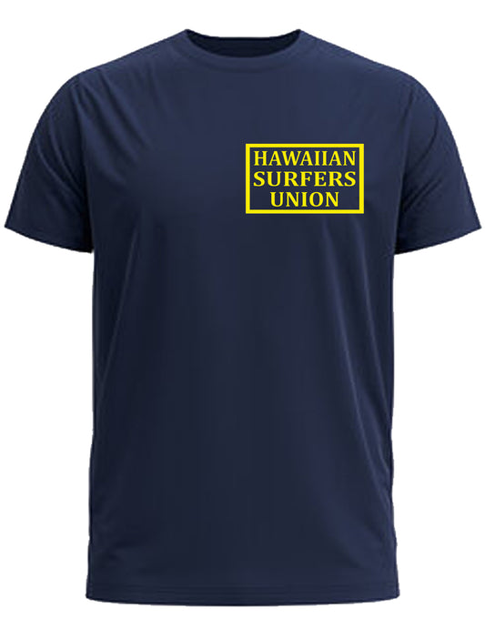 Hawaiian Surfers Union short Sleeve Shirt is a code of arms for surfing elite