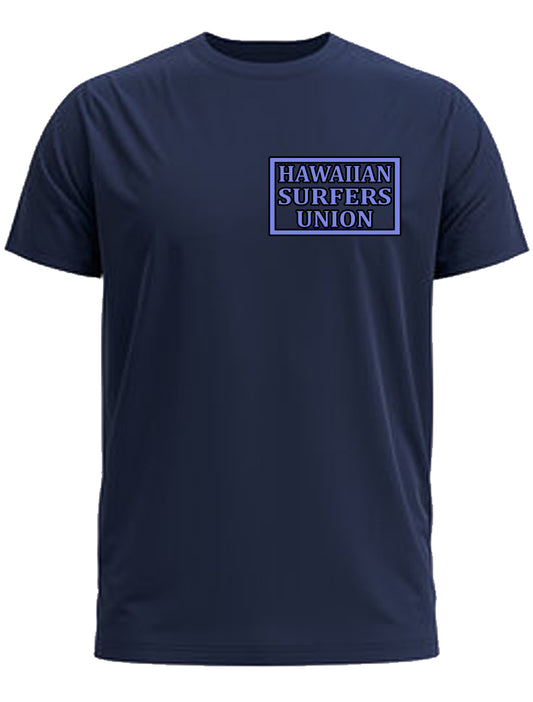 Hawaiian Surfers Union short Sleeve Shirt is a code of arms for surfing elite